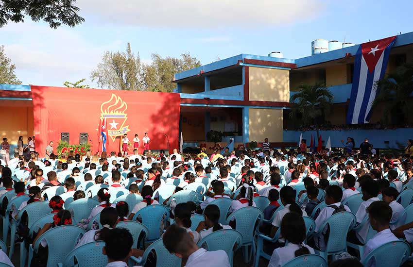Provincial ceremony for April 4th in Las Tunas.
