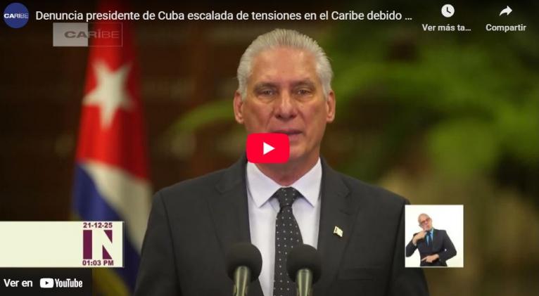 diaz canel denuncia