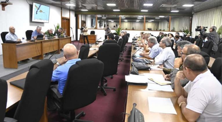 Expanded meeting of the Cuban National Defense Council.