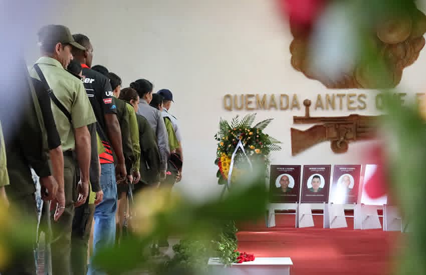 Tribute to the 32 Cuban combatants fallen in Venezuela
