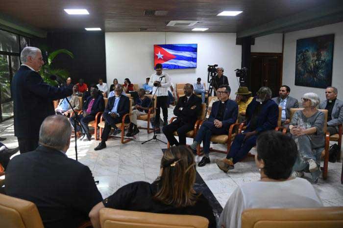 The Cuban President denounced that a war economy imposed by the empire could not prevent the achievement of many advances.