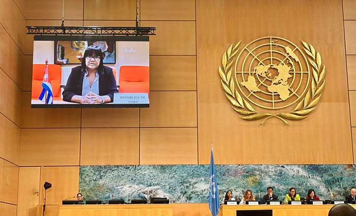 Cuba’s Deputy Minister of Foreign Affairs, denounced before the United Nations Human Rights Council (UNHRC) the negative effects of the blockade.