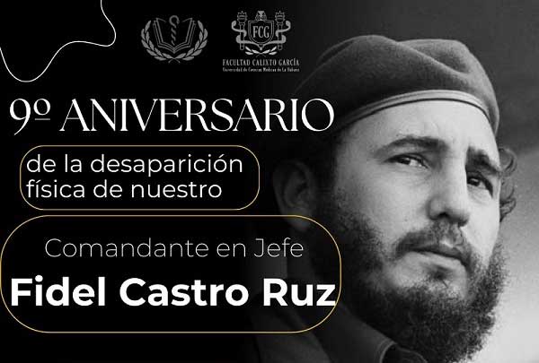 Fidel Castro, 9no aniversario de su muerte.