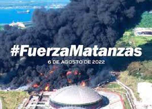 The hashtag #FuerzaMatanzas expresses solidarity and support