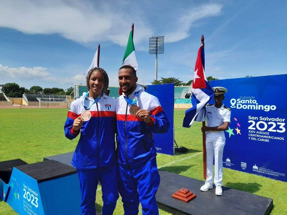 The Cuban duo got the bronze medal in the mixed relay of Modern Pentathlon