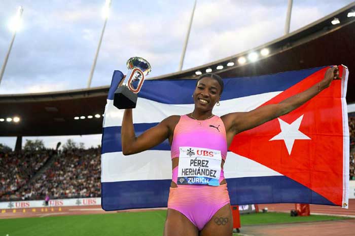 Cuba's main star is jumper Leyanis Pérez won her second title on the 2025 Diamond League circuit