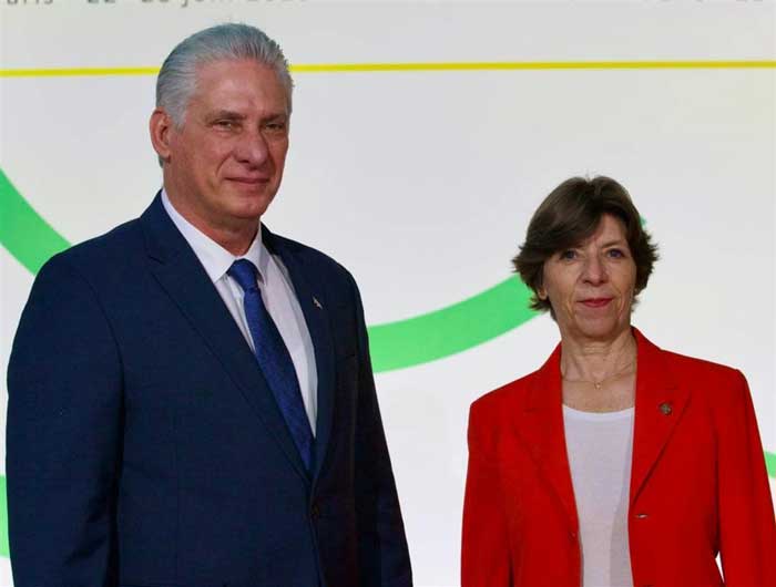 Díaz-Canel attends Summit on New Global Financial Pact, in France