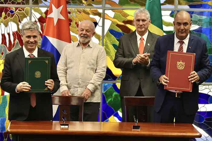 Díaz-Canel and Lula held official talks, which the Cuban president described as warm and fruitful.