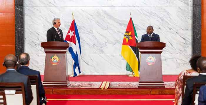 Díaz-Canel met Mozambican President Filipe Jacinto Nyusi
