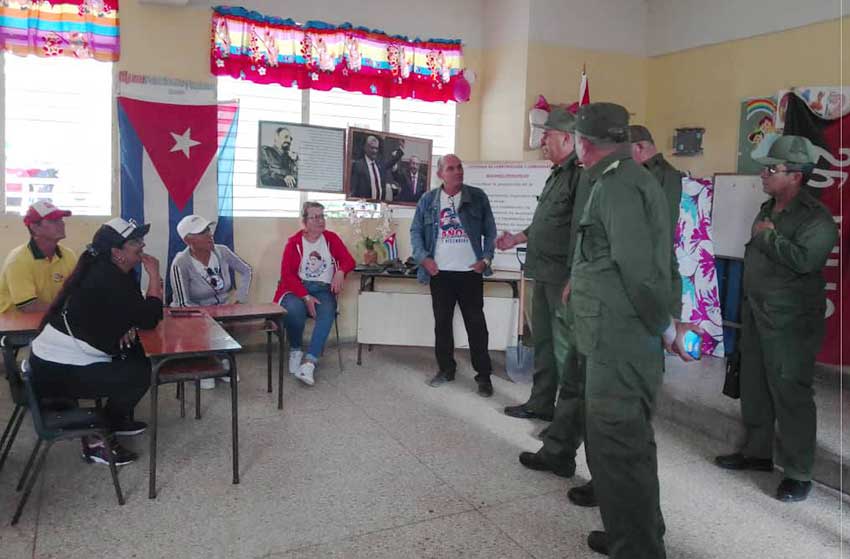 Ejercicio en la zona de defensa 310201, Malecón, en el municipio tunero de Puerto Padre.