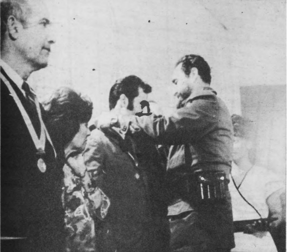 Awarded by Commander in Chief Fidel Castro