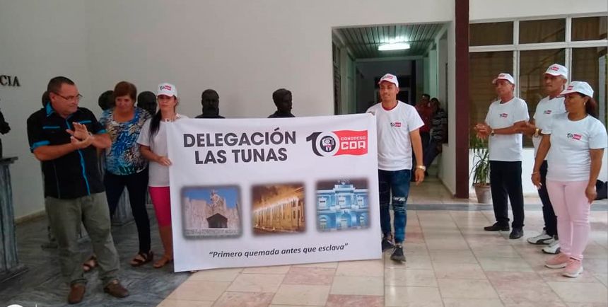 Delegation of Las Tunas to the 10th Congress of the Committees for the Defense of the Revolution