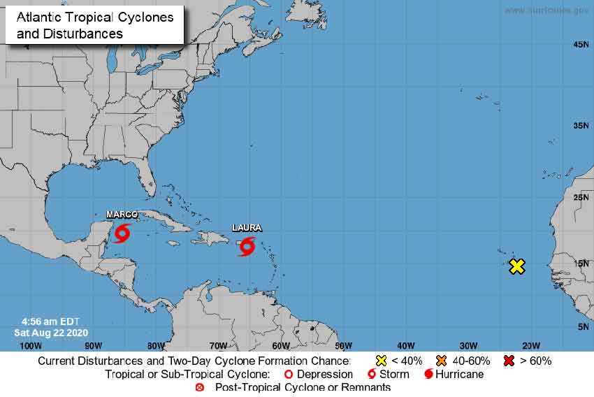 Atlantic Tropical Cyclones and Disturbances