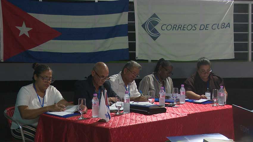 Annual balance assembly of Las Tunas Post Office Company.