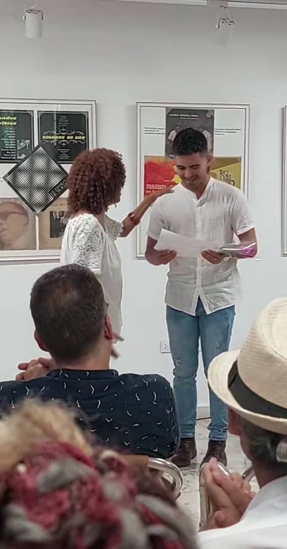 Young awarded writer Tomás Eugenio Escobar Ávila 