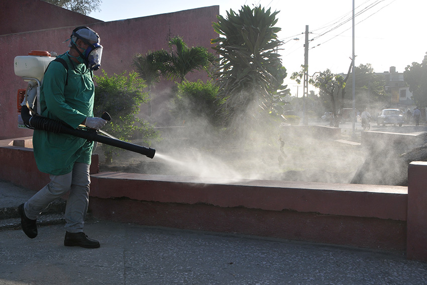 Disinfection in the area of the Buena Vista Tank