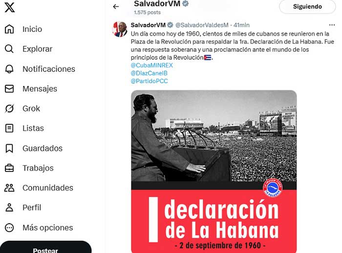 Aniversario 65 de la Primera declaración de La Habana.
