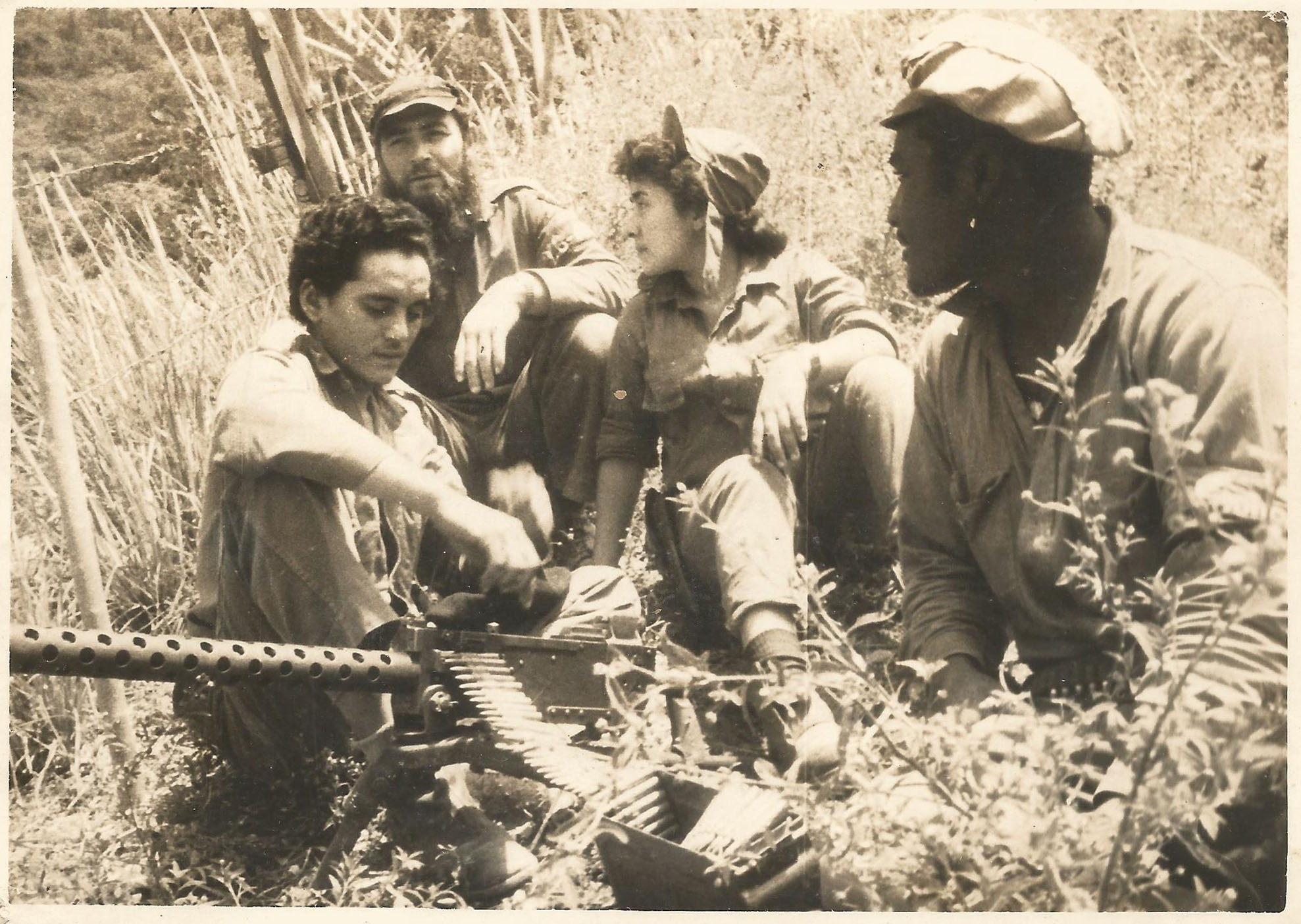 In the Sierra Maestra, Paco (behind) was a leader in the struggle.