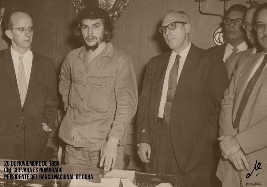 Además de Presidente del Banco, el Che fue Ministro de Industrias