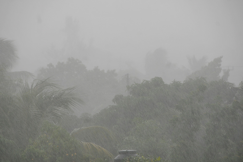 Intense rainfall in Las Tunas city