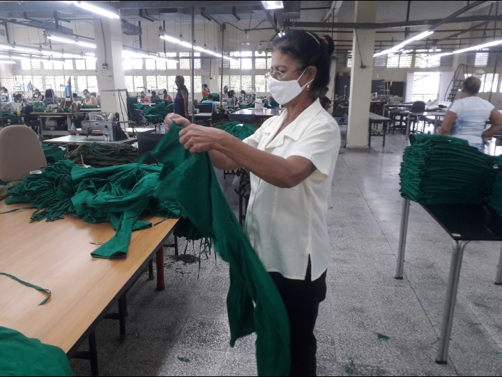 Melissa Clothing Company manufactures protective masks and other items for health personnel