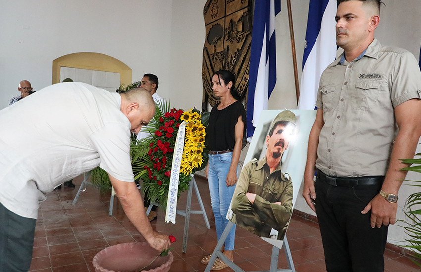 Posthumous tribute in Las Tunas to Commander of the Revolution Ramiro Valdés.