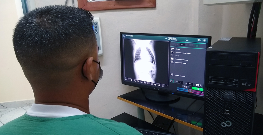X-ray service at the Mártires de Las Tunas Pediatric Hospital