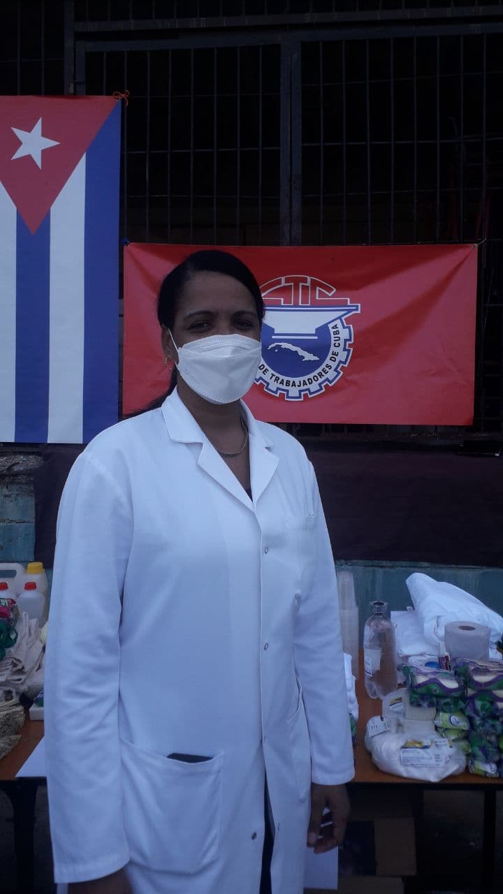 Dr. Marianela Zapata Romero, acting director of the "Guevara" Hospital.