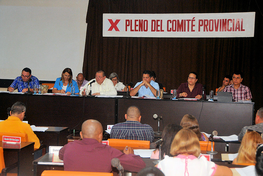 Plenary Session of the Las Tunas' PCC Provincial Committee