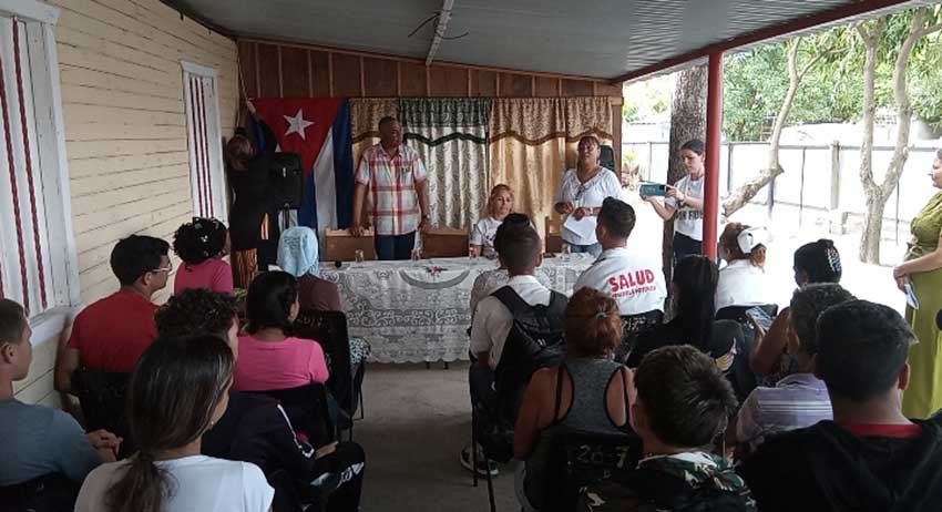 Parliamentarian visit to the municipality of Majibacoa.