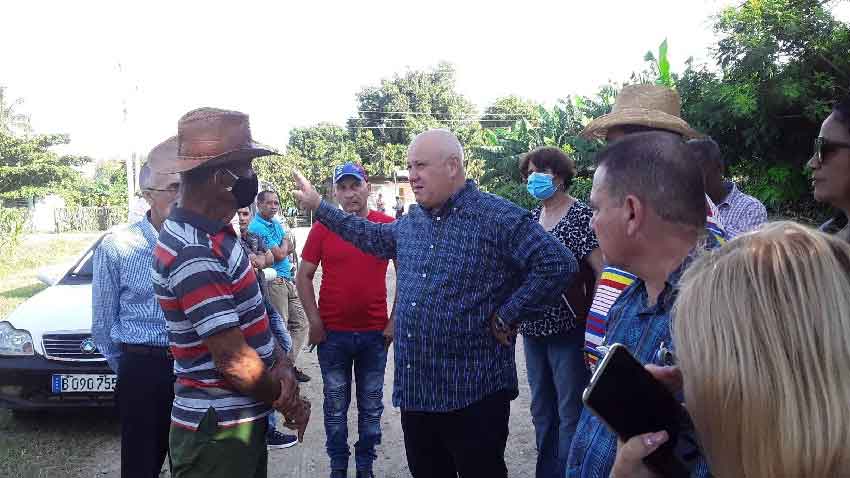 El viceprimer ministro de Cuba Jorge Luis Tapia Fonseca, visitó hoy la finca La Ceiba