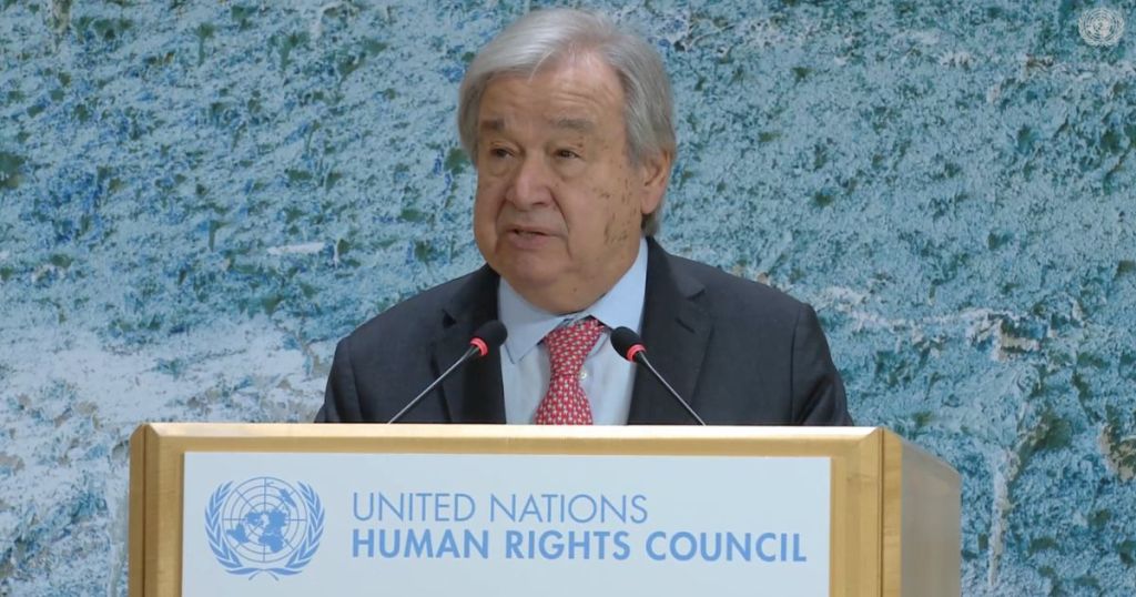 Antonio Guterres, secretario general de la Organización de las Naciones Unidas (ONU)