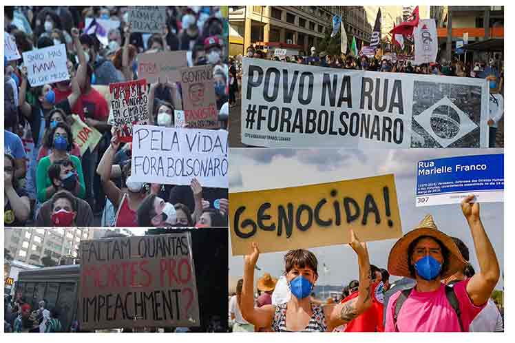 Brasil Marchas contra Bolsonaro