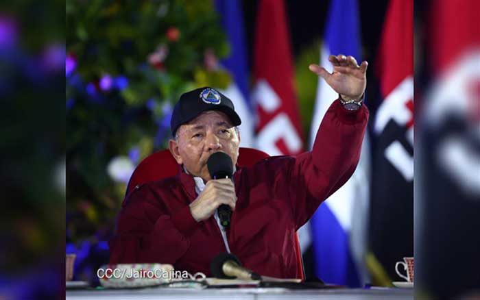 Daniel Ortega, copresidente de Nicaragua, destacó los logros de la Revolución en los últimos años.