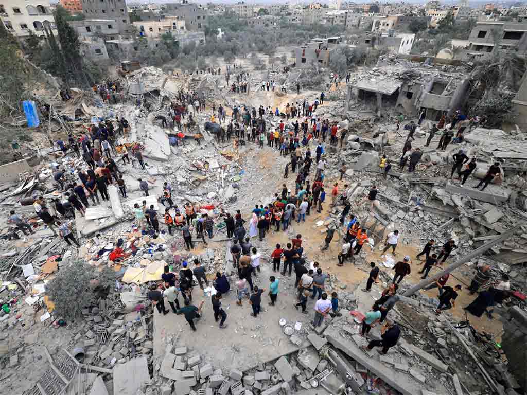Gaza Danos Bombardeo Israeli