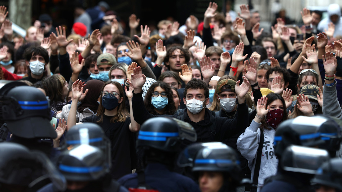 Protestas estudiantiles en Francia