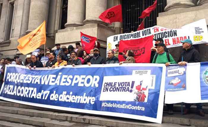 Chilean platform to reject the draft Constitution imposed by the extreme right.