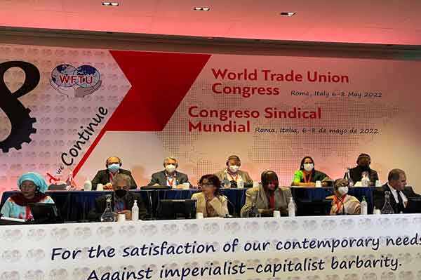 World Federation of Trade Unions 18th Congress, in Rome, Italy