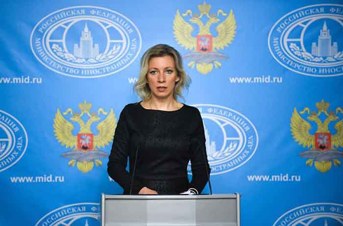 Russian Foreign Ministry Spokeswoman Maria Zajarova