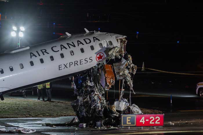 Air traffic control audio captured the controller urgently ordering the truck to halt before the impact.