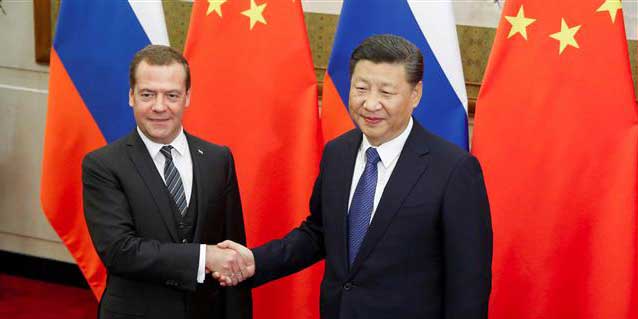 Dmitri Medvedev, met with Chinese President Xi Jinping