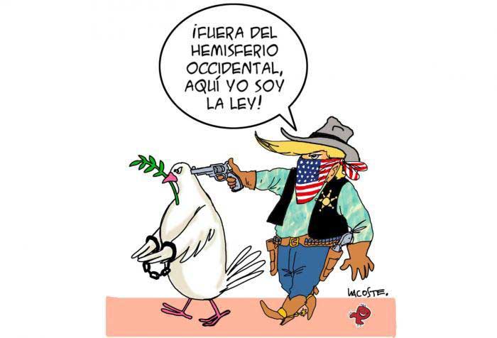 The only threat to peace comes from the US government