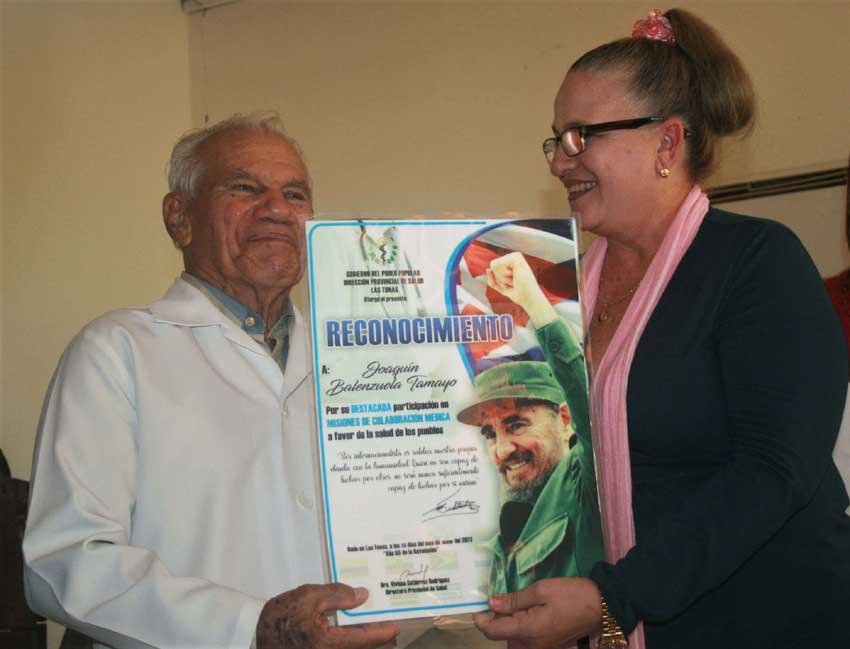Internationalist from Las Tunas were recognized in the 60th anniversary of the Cuban Medical Cooperation