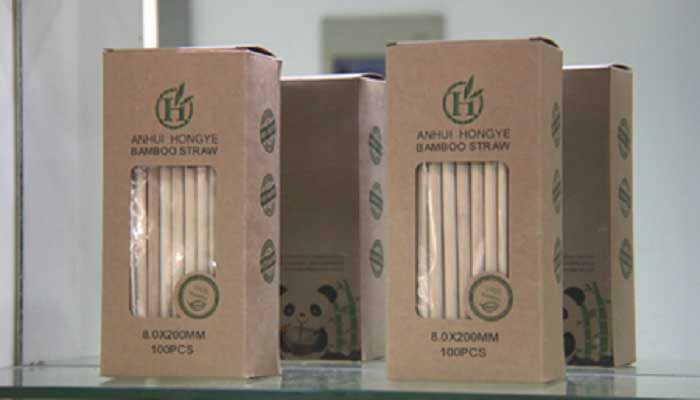 Bamboo straws.