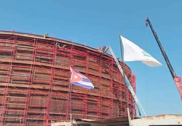 The four tank destroyed during the catastrophic fire are being gradually replaced.