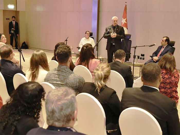 Díaz-Canel highlighted that most Cuban residents in the UAE live in Dubai