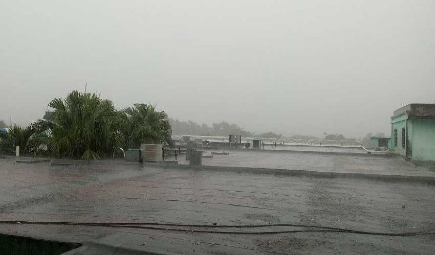 Lluvia localmente intensa en la ciudad de Las Tunas