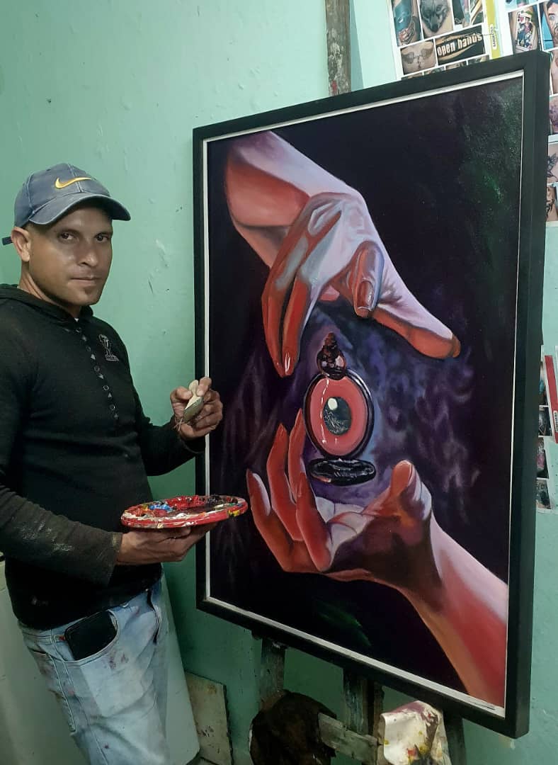 Instructor de arte Yuslier Lozada
