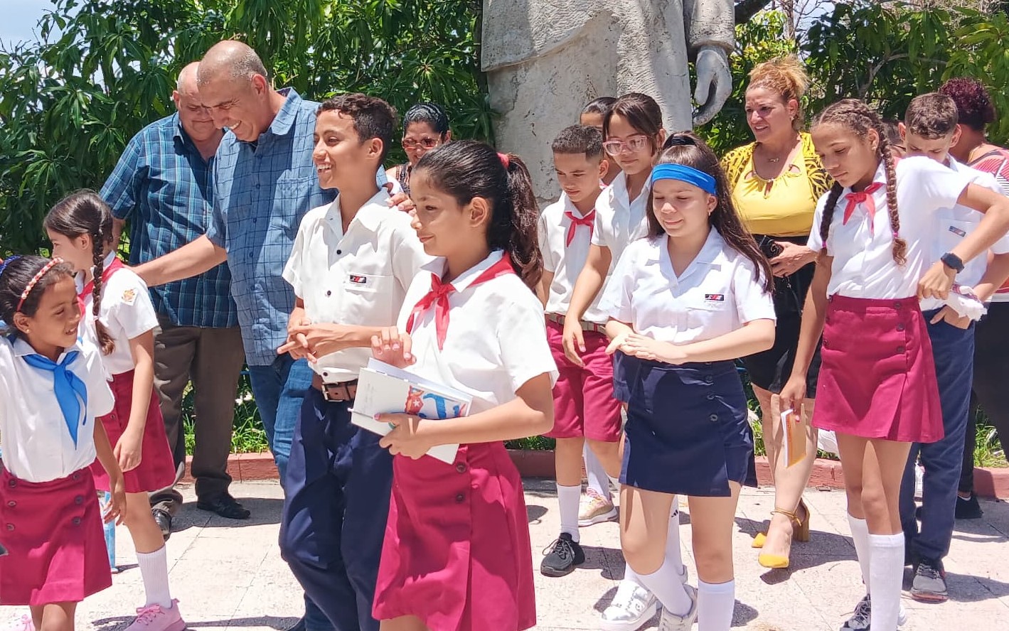  The Las Tunas Pioneers Conference delegation met with the province's top authorities.