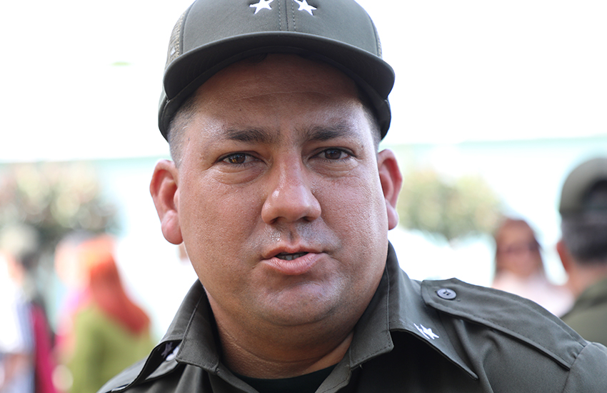 ElMinint5 teniente coronel Yordanis Cruz acto por el aniversario 64 del Minint
